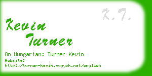 kevin turner business card